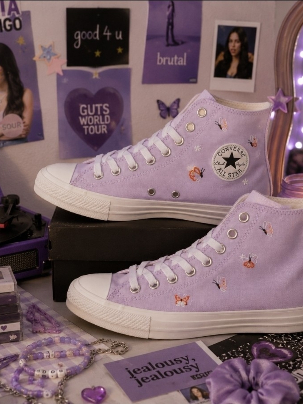 Converse Chuck Taylor All Star High Top - Lavender Butterfly
